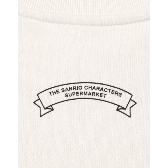 Uniqlo Sanrio Characters Supermarket Grocery Sweatshirt in Off White - Picture 4 of 12